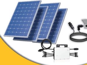Balkonkraftwerk 4 x 405W Solarmodul + Wechselrichter HMS-1600-4T