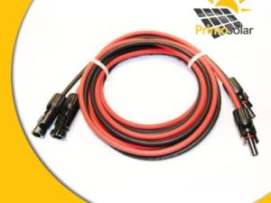 Profi-Verbindungskabel MC4 2 Meter Verlängerungskabel beidseitig Solarstecker Solarkabel rot / schwarz 4mm²